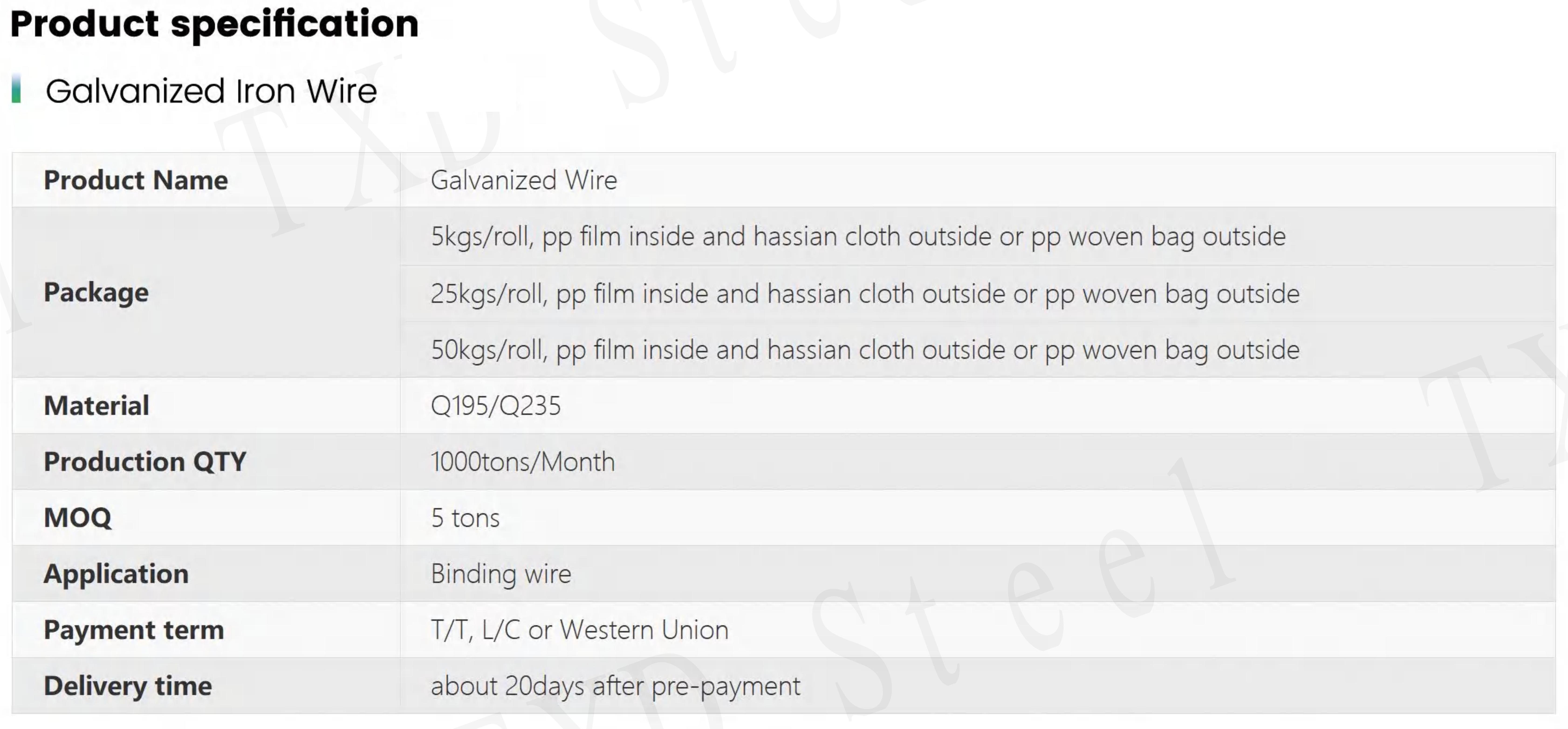 Product Specification