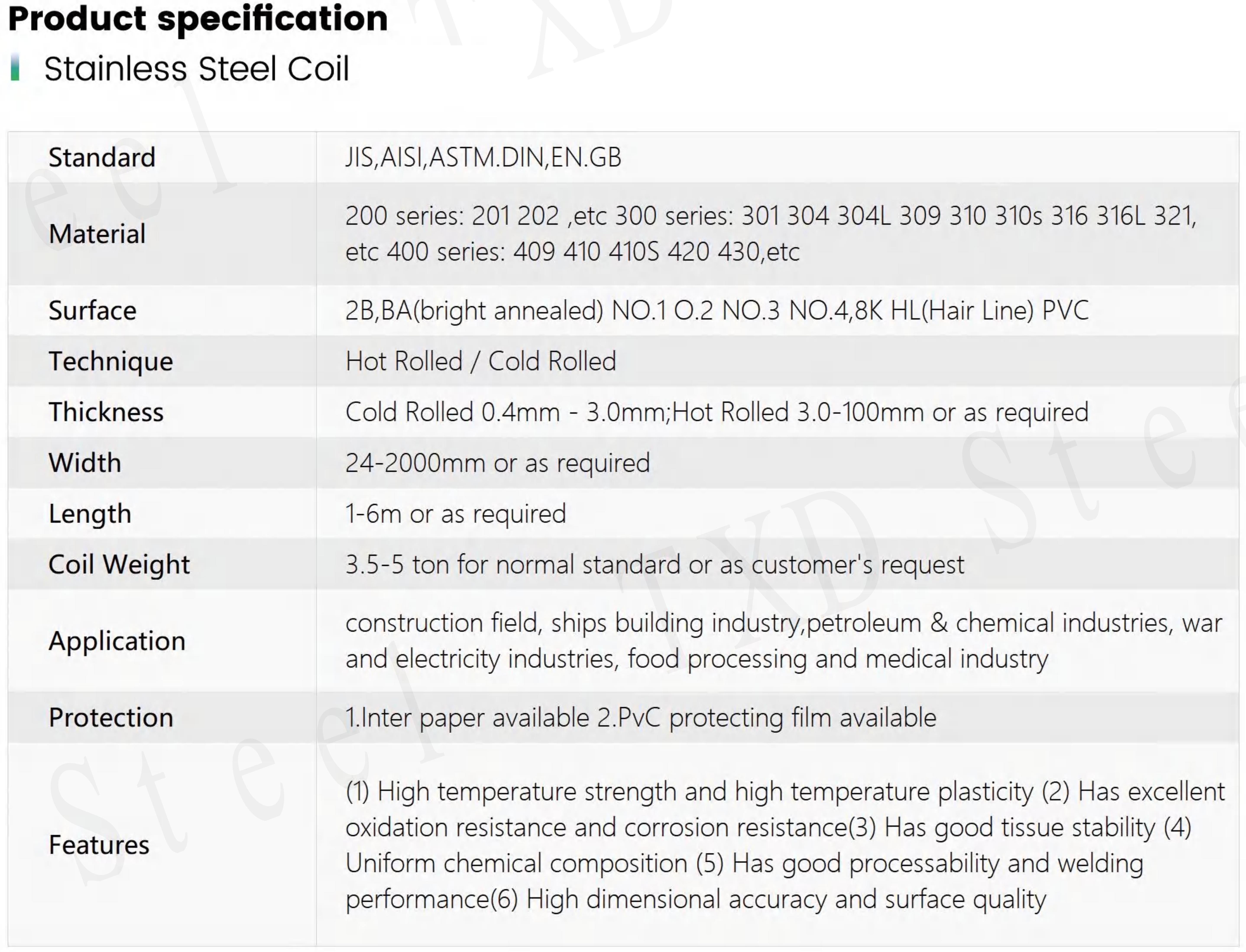 Product Specification